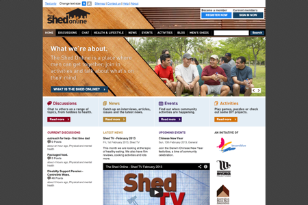 The Shed Online - Social Network Site